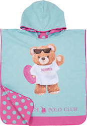 Greenwich Polo Club Junior Ποντσο Θαλασσης 50χ115 5223 Fuscia Mint 50x115