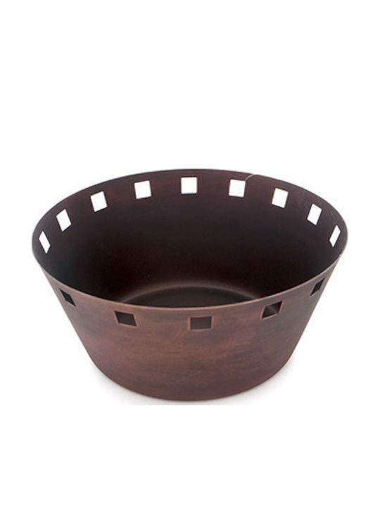Raki Antique Bread Basket Inox Gray 20.25x20.25...