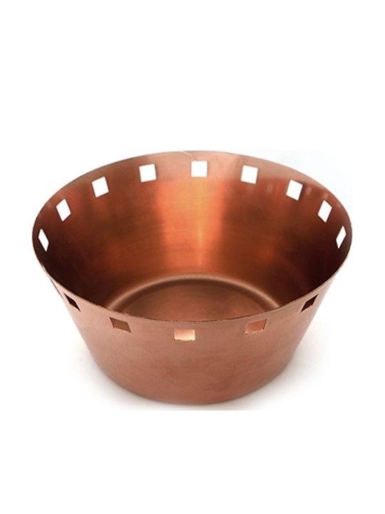 Raki Antique Bread Basket Inox Gray 20.25x20.25x9cm