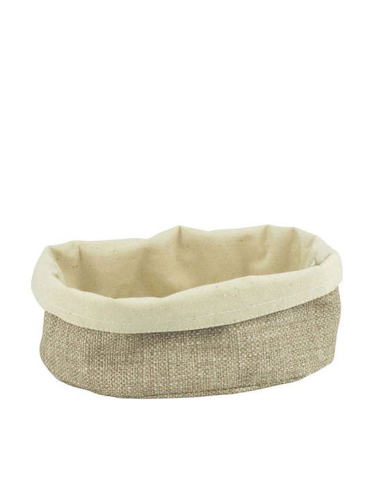 Raki Coș De Pâine Din Material Textil Bej 25cm