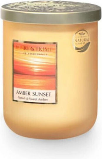 Heart & Home Αρωματικό Κερί Σόγιας σε Βάζο Μελί 320gr