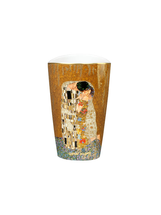 Goebel Dekorative Porzellanvase Gustav Klimt Gold 12,5x19cm