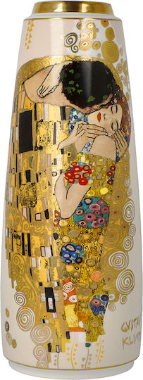 Goebel Vase aus Porzellan Gustav Klimt The Kiss Gold 11x11xH26,5cm Goebel Vase aus Porzellan Gustav Klimt The Kiss Gold 11x11xH26,5cm