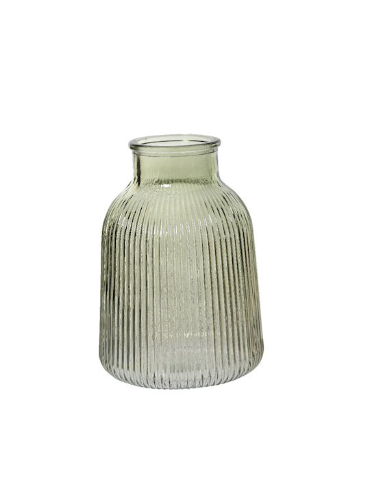 Kaemingk Dekorative Glasvase Grüne 14x14xH20cm
