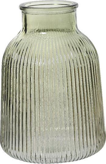 Kaemingk Βάζο Γυάλινο Πράσινο 14x14xΥ20cm