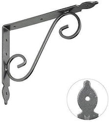 Velano Raft De Colț Din Metalic Culoare Argintie 240x190mm