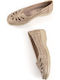 Women's Ballerina Shoes in Beige Colour