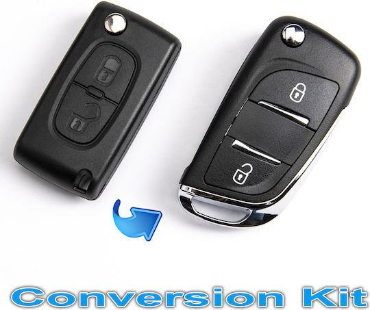 Autoschlüsselhüllen Citroen C2 C3 C4 C5 Berlingo Jumper Hu83 Umrüstkit