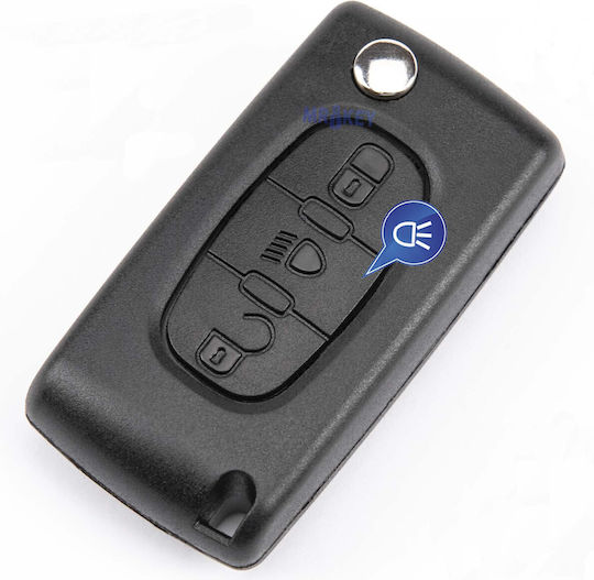 Калъф За Ключ За Автомобил Peugeot 207 307 308 407 Boxer Partner Необработен Va2