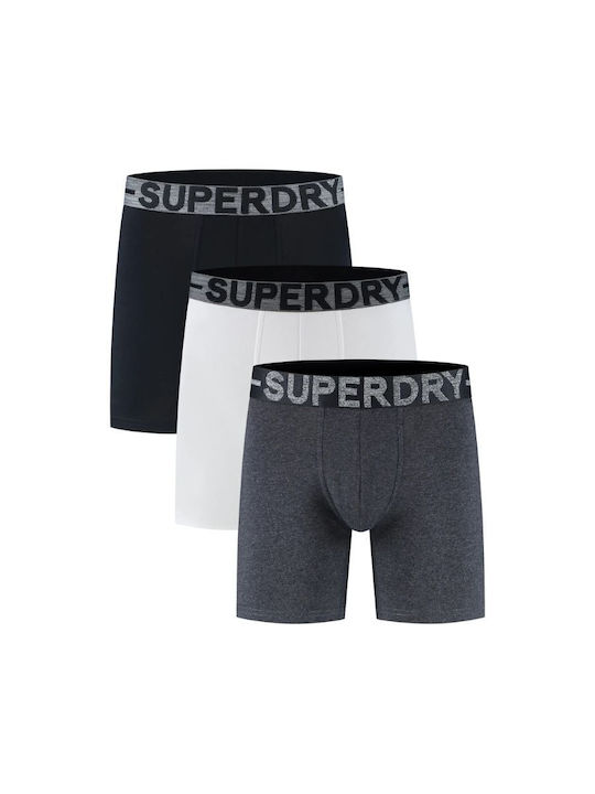 Superdry Ανδρικά Μποξεράκια Πολύχρωμα 3Pack