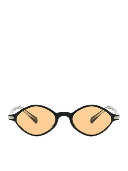 Premium Unisex Sunglasses with Black Horn-Rimme...