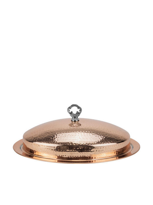 Raki Tavă Ovală Pentru Prăjituri Din Inox Cu Capac Gri 45x35cm