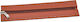Simple Zipper 25cm Metal Slider Terracotta