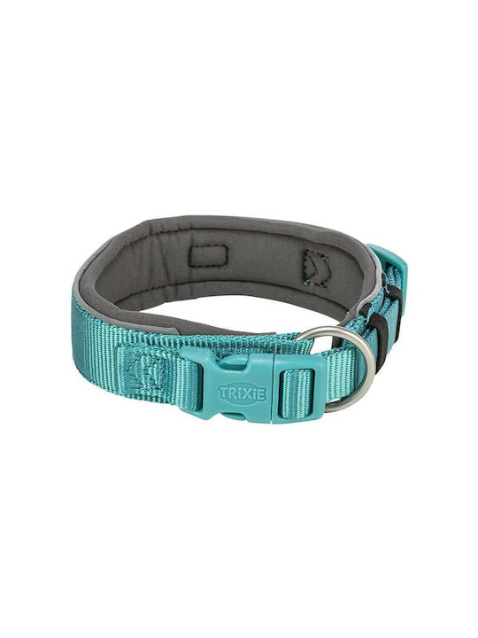Trixie Premium Collar Extra Wide Aqua Graphite Φαρδύ Περιλαίμιο – Κολάρο Σκύλους Γαλάζιο Γραφίτης S–m 33–42cm
