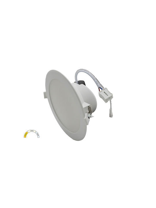 Adeleq Outdoor Ceiling Light for Exterior Space with Built-In Led in White Colour 21-0182
