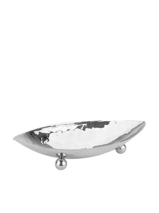 Raki Bol Decorativ Metalic Gri 48x17x9cm