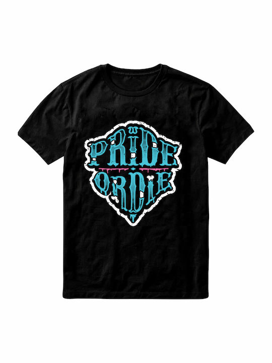 PrideOrDie T-shirt Black POD509