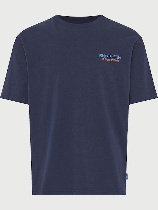 Funky Buddha T-Shirt Marineblaue
