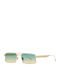 Spektre Unisex Sunglasses With Gold Metallic Frame And Gradient Lens VIC02S