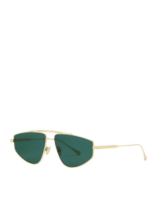 Spektre Unisex Sunglasses With Gold Frame With Gradient Mirror Lens IMP01S