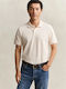 Polo Short Sleeve Blouse Ecru