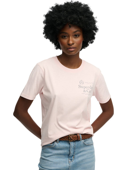 Superdry Women's Blouse Nsq/chalk Pink