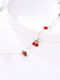 Chrysothemiss Women's Bracelet Fruits En Fête Stainless Steel Cherries Strawberry Apple & Pearls