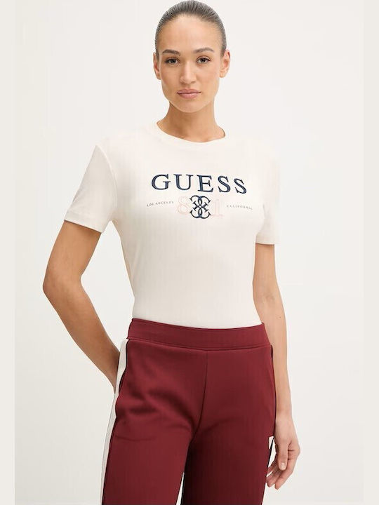 Guess Women's T-shirt Ecru