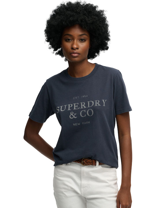 Superdry Women's Blouse Eclipse Navy