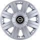 Set Car Hubcaps 14" 4 Pieces Gray