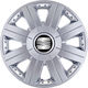 Комплект Автомобилни Чаши 14" с Марка Seat 4 Бройки Сиви