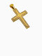 Gold Cross 14K Zircon Weight 2.80gr