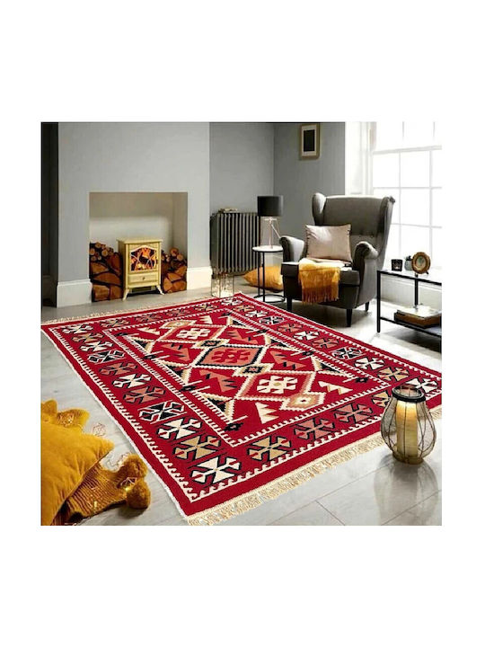 Kotonia Home Teppich Flur Baumwoll Mehrfarbig 80x150cm