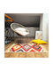 Kotonia Home Rectangular Cotton Multicolour Rug 100x300cm