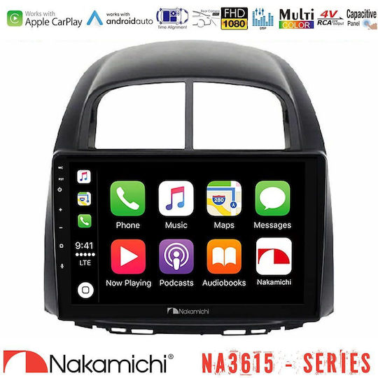 Nakamichi Ηχοσύστημα Αυτοκινήτου για Daihatsu Sirion Subaru Justy 2006-2012 (Bluetooth/USB/WiFi/GPS/Apple-Carplay/Android-Auto) με Οθόνη Αφής 9"