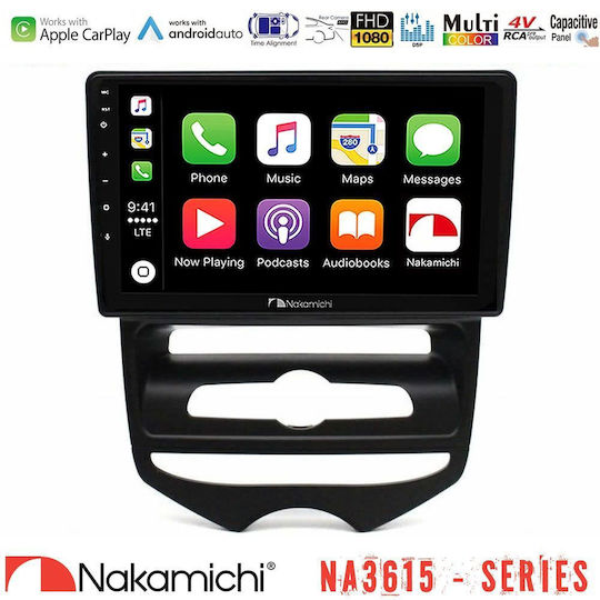 Nakamichi Автомобилна аудио система за Hyundai ix20 2010-2020 с A/C (Bluetooth/USB/WiFi/GPS/Apple CarPlay/Android Auto) с тъчскрийн 9"
