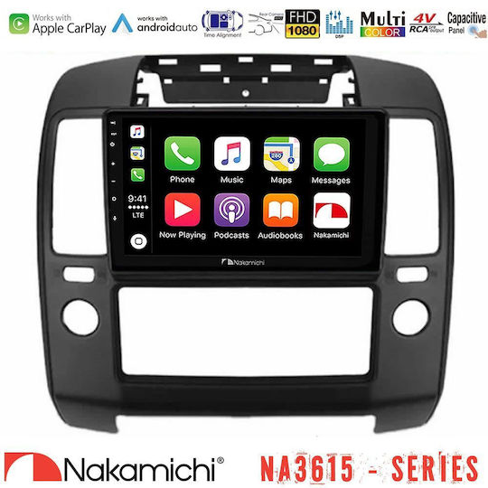 Nakamichi Автомобилна Аудио Система За Nissan Navara / Pathfinder 2006-2011 С A/C (Bluetooth/USB/Вграден Wi-Fi /GPS/Apple CarPlay/Android Auto) С Touch Screen 9"
