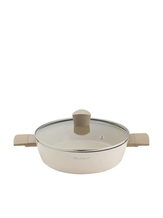 Florina Starke Pro Aluminium Pfanne mit Deckel mit Antihaftbeschichtung 28cm
