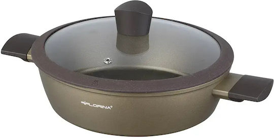 Florina Cava Aluminum Pan with Lid with Non-Stick Interior Coating 28cm