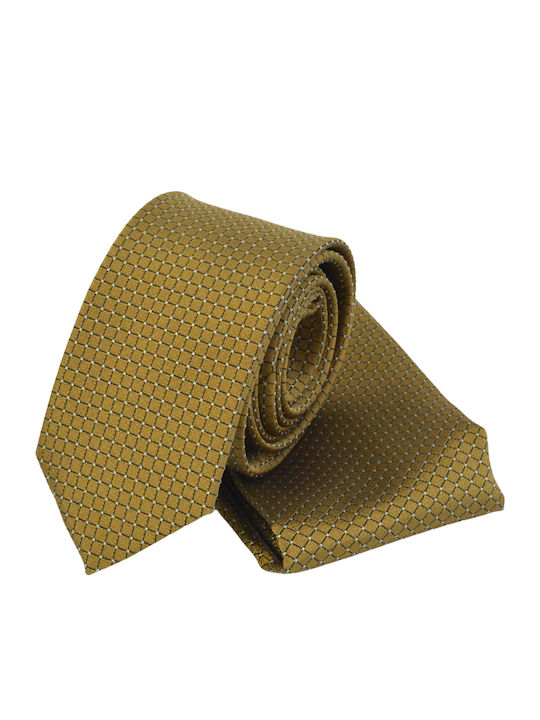 Messaggero Set of Men's Silk Printed Ties in Yellow Color