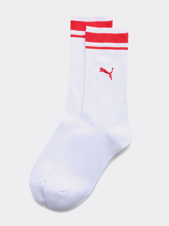PUMA Unisex Αθλητικές Κάλτσες Λευκές 1 Ζεύγος