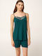 Vamp Καλοκαιρινό Babydoll Green Teal
