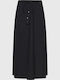 High Waist Maxi Envelope Skirt Black