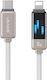 Usams Geflochtenes USB-C zu Blitzkabel 30W Weiß 1,2m DM120235