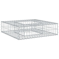 vidaXL Кутия Gabin За Ограда На Градина От Стомана 80x80x20см Сребрист