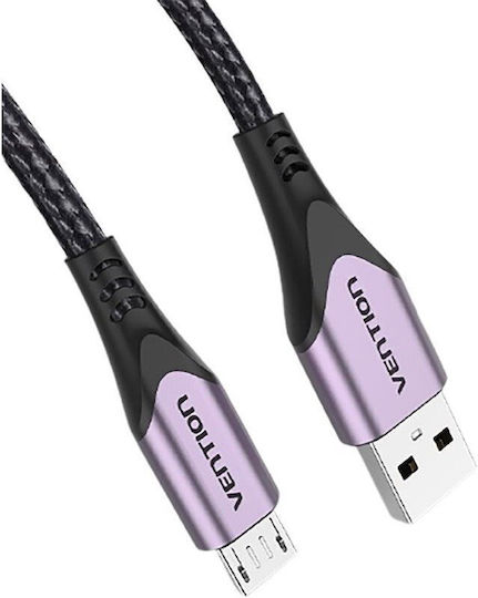 Vention Редовен USB 2.0 към Микро USB Кабел Лилав 1.5м COAVG 1 Брой
