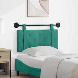vidaXL Headboard Cushion Fabric Turquoise 100x5...
