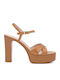 Patent Leather Brown Sandals