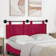 vidaXL Fabric Bed Headboard Cushion Red 130x55cm