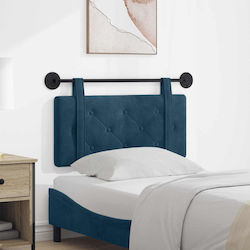 vidaXL Headboard Cushion Fabric Blue 100x55cm
